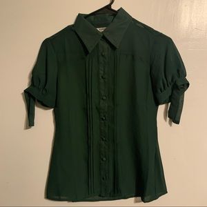 Vintage Emerald Blouse
